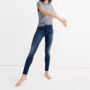 MADEWELL Roadtripper High Waist Skinny Jeans Dark Wash 26